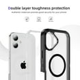 thumbnail image 4 of Allytechgroup iPhone 16 Plus Case Magnetic, [Military Grade Protection] Compatible with Magsafe Rugged Hybrid TPU PC Back Cover Bumper Phone Case Cover for Apple iPhone 16 Plus, Clear, 4 of 7