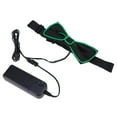 thumbnail image 4 of Party Clignotant Noeud Papillon LED Lumineux Noeud Papillon Collier Performance Cravate (Vert Foncé), 4 of 6