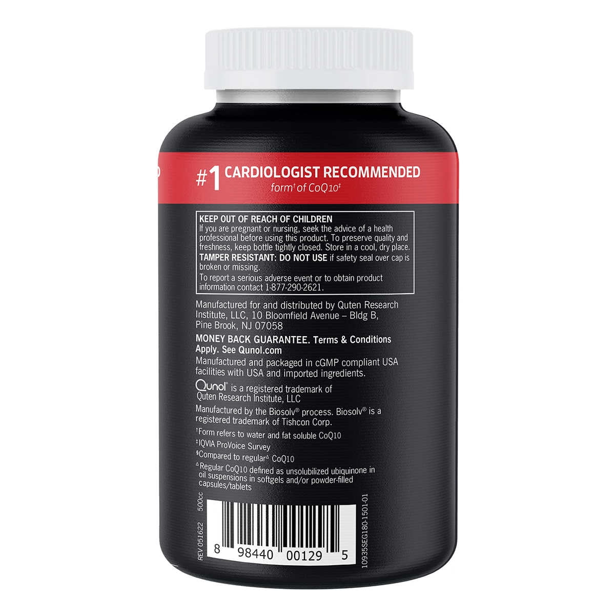 Qunol Ultra CoQ10 100 mg., 180 Softgels
