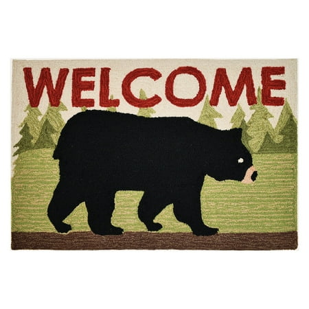 Homefires Black Bear Welcome Indoor Accent Rug Walmart Com