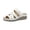 Womens Casual Shoes # White, variant on Wedge Slide Sandals for Women Casual Open Toe Backless Shoes Trendy Solid Color Low Wedge Footwear Summer Breathable Lightweight Dailywear