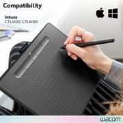 Wacom LP1100K 4K Pen for Wacom Intuos Tablet, Black