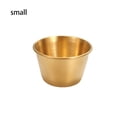 thumbnail image 3 of Inteprter Taza de salsa de inmersión 304 de acero inoxidable apilable 4oz porción de condimento bebida lavable suministro de de Cocina y Comedor Oro pequeño, 3 of 6