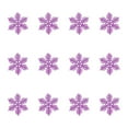 thumbnail image 2 of HongHeng 12Pcs Sparkling Glittered Plastic Snowflake Ornaments Christmas Tree Decorations, 2 of 6