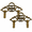 Antique Bronze, variant on CATPAN 2 Pcs Decorative Frame Hangers, Antique Brass Finish Metal Mirror Hanging Hardware with 2-Hole Mounting Tabs, 3.94 Inch Ornament Hooks for Wooden Mirrors and Picture Frames