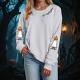 thumbnail image 2 of Godom Halloween Sweatshirts for Women Pumpkin Graphic Long Sleeve Tops Fall Winter Clothes Crewneck Cozy Outfits Pullover Fashion, 2 of 5