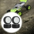 thumbnail image 6 of 4 Pieces RC Wheel Rims Tire Wheel Hub Nylon Material for 1/28 Scale RC Car Crawler Trucks Hobby Users, 6 of 8