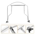 thumbnail image 2 of EeaseCA 10 Holes Harmonica Neck Holder Metal Frame Harp Rack Harmonica Model Mouth Organ Accessory (Silver), 2 of 7