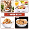 thumbnail image 3 of 50 Pcs Square Plastic Serving Bowls Disposable Snack Salad Bowl Small Party Candy Bar Containers Taco Bar Serving Dishes for Buffet Chips Fruit(White,16 oz), 3 of 13