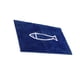thumbnail image 2 of Yuarrent Alfombra de baño de felpa fácil de limpiar, moderna, para baño elegante, alfombra de ducha antideslizante de amplia aplicación Decoración del hogar blanco y azul, 2 of 6