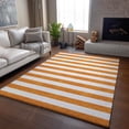 thumbnail image 6 of Addison Rugs Mayfield Washable Transitional Stripes Orange Rectangle Rug, 5' x 7'6", 6 of 6