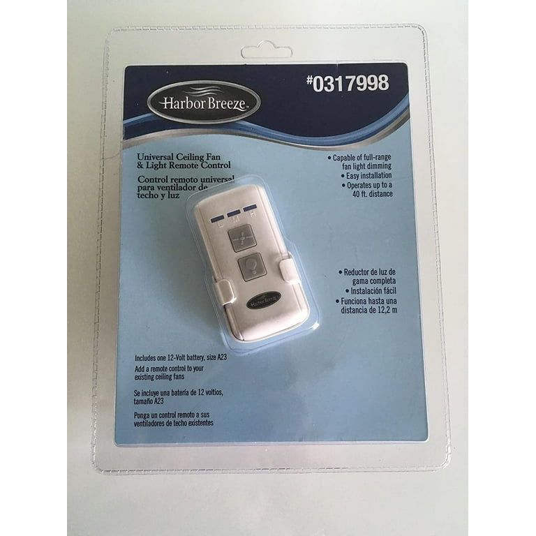 Harbor Breeze Ceiling Fan Remote Control Program Shelly Lighting