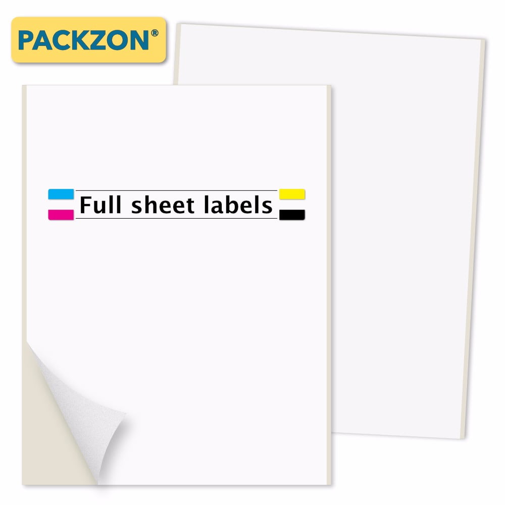 100 Premium Shipping Labels Full Sheet 8.5x11 Blank Self Adhesive Rounded Corner 