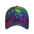 thumbnail image 3 of Wukai Pride Rainbow Baseball Cap: Comfortable, Stylish, and Adjustable Hat for Sports, Daily Wear, and Outdoor Activities-One Size, 3 of 7