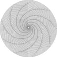 thumbnail image 1 of Ahgly Company Machine Washable Indoor Round Transitional Platinum Gray Area Rugs, 6' Round, 1 of 7