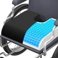 thumbnail image 5 of U-Shaped Gel Memory Foam Seat Cushion, Wheelchair Cushion with Cooling Gel, Ergonomic Coccyx Cushion for Office Chair & Car,Relieve Tailbone Pain, Sciatica, Back Pain, Non-Slip Bottom, 5 of 8