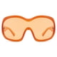 thumbnail image 1 of Gafas de Sol TYA Oversize en Forma de Escudo Naranja para Mujer y Hombre, 1 of 9