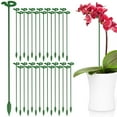 thumbnail image 1 of 30 Pcs Piquet de Support pour Plantes 10,6 Pouces Anneau de Support pour Plantes en Plastique Réutilisable Robuste Résistant aux Intempéries Cage pour Plantes Vertes Fournitures de Jardinage pour Fleurs à Tige Simple Pivoine Tomate, 1 of 9