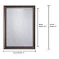 thumbnail image 4 of Yosemite MINT014 Home Decor Framed Mirror, Large - Dark Bronze, 4 of 4