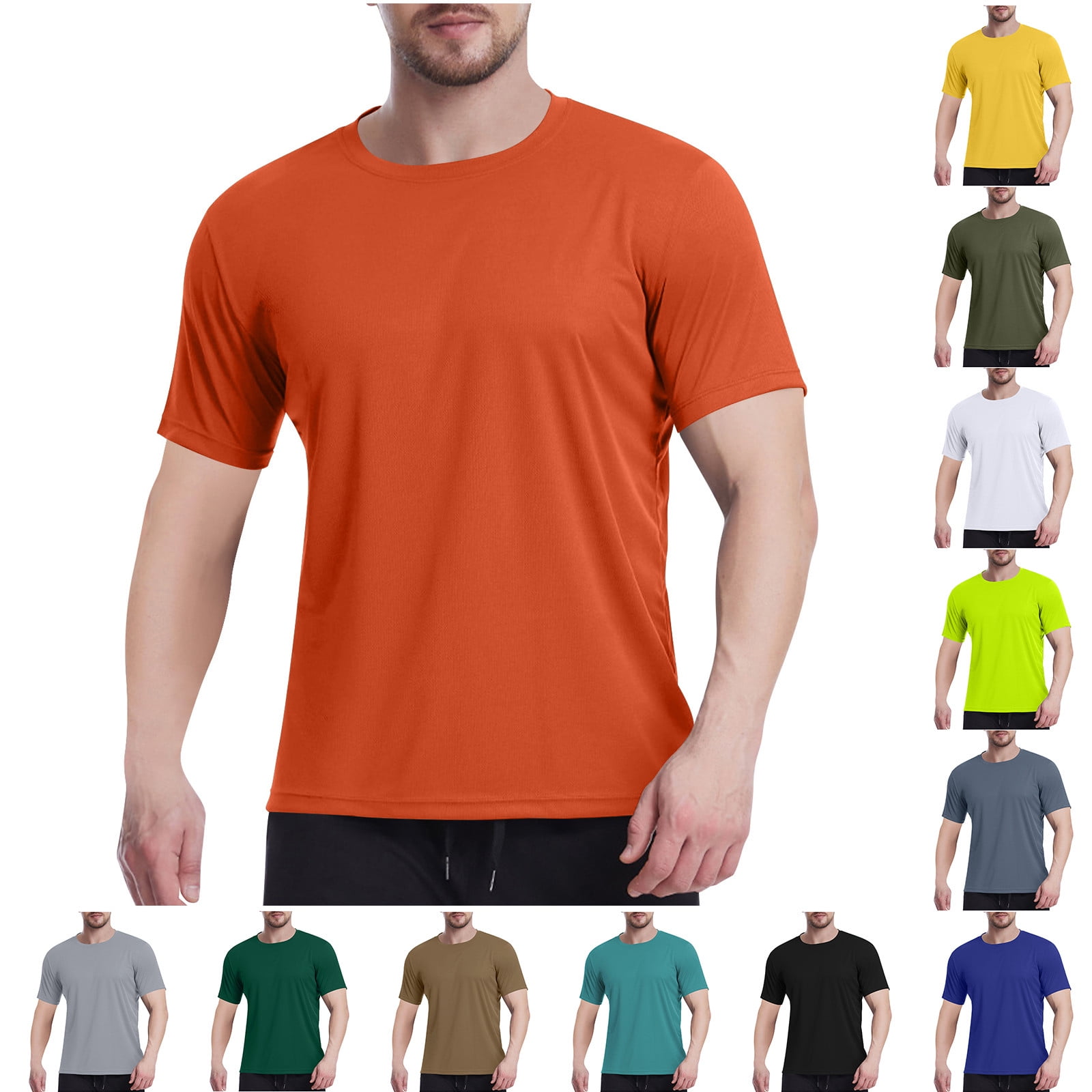 Gildan G500 Classic Maglietta Uomo | 100% Cotone | Rosso/Ghiaia | Taglia S