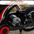 thumbnail image 4 of Juibresa 24V Electric Dirt Bike for Kids,Ride On Motorcycle Car with Powered 350W Brushless Motor for Boys and Girls,Max Speed 15MPH，2-Speeds,Max Weight 135 Lbs, 4 of 9
