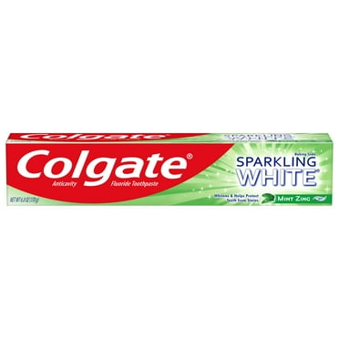 Colgate Sparkling White Whitening Toothpaste, Mint Zing - 6.0 Ounce