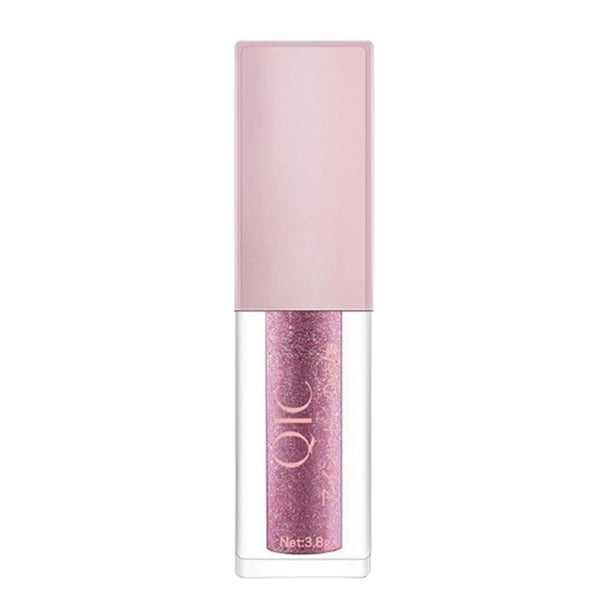 Sombra de ojos líquida con purpurina de 3,8 g, resistente al agua, de larga duración. Rosado
