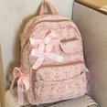 thumbnail image 4 of WAYUTE Backpack for Kids Versatile Bow Knot Print Zip Up Back to School Backpack Lightweight Daypack for Students Daily Use Bookbag Casual Outdoor Travel, 4 of 7