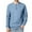 Light Blue, variant on Busydd Mens Sweatshirt Trendy Solid Color Button Crewneck Sweatshirts Casual Long Sleeve Knit Ribbed Pullover Tops