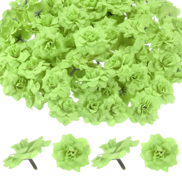 Uxcell Paquete de 50 Cabezas de Rosas Artificiales, Cabeza de Rosa de Seda Falsa para Bodas/Ramos/Pared de Flores/Artesanías DIY/Decoración de Fiestas, Cabezas de Flores Falsas