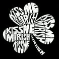 thumbnail image 2 of LA Pop Art Women's Word Art T-Shirt - KISS ME I'M IRISH, 2 of 2