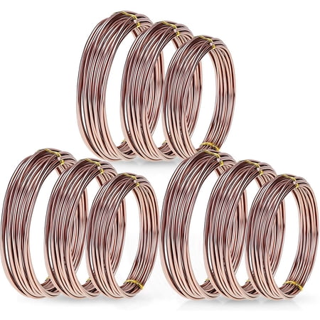 9 Rolls Home Anodized Aluminum Plant Modelling Bendable Tree Styling Garden Supplies Fastener Tool Bonsai Wires Training Wire BROWN