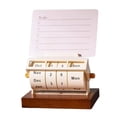thumbnail image 4 of veasfak Desk Calendar Artwork Stable Daily Use Calendar for Countertop Office School Calendar With Card, 4 of 9