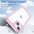 thumbnail image 2 of Allytech Clear Back Case for iPhone 13 5G 6.1 inch 2021, Drop Protection Shock-Absorbing Corners Anti-Scratch Soft TPU Edges (Without Screen Protector) Cover for iPhone 13 2021 (6.1"), Pink, 2 of 8