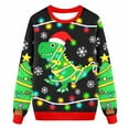 thumbnail image 4 of Tfken Christmas Tee For Boys Toddler Size 3-4 Years Crew Neck Pullover T-Shirts Winter Casual Long Sleeve Black Tops, 4 of 4