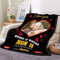 thumbnail image 4 of AISENIN Mothers Day Custom Gifts Personalized Blanket with Photo Picture Collage Text Unique Gift Throw Blankets for Mother Daughter Gift Ideas Best Mother Ever Gift, 4 of 6