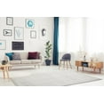 thumbnail image 2 of Beautiful Soft Turkish Grey White Contemporary Geometric Squares Area Rug Carpet, 6'5" x 9'5", 2 of 6