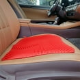 thumbnail image 6 of Car Seat Cushion Pad, Hollow Breathable Honeycomb Design for All Season Comfort, Silicone Truck Seat Pad for Cooling and Support, Non Slip Car Seat Mat for Drivers Office Chairs and Travel, 6 of 7