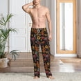 thumbnail image 4 of Salouo Sunflower Rooster Print Pajama Pants for Men, Lounge Pants Elastic Waistband Casual Men's sleepwear Loungewear Sleep Pajama Pant -X-Large, 4 of 7