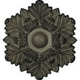 thumbnail image 4 of 17 3/8"OD x 1 3/4"P Bremen Ceiling Medallion, Hand-Painted Athenian Green Crackle, 4 of 8