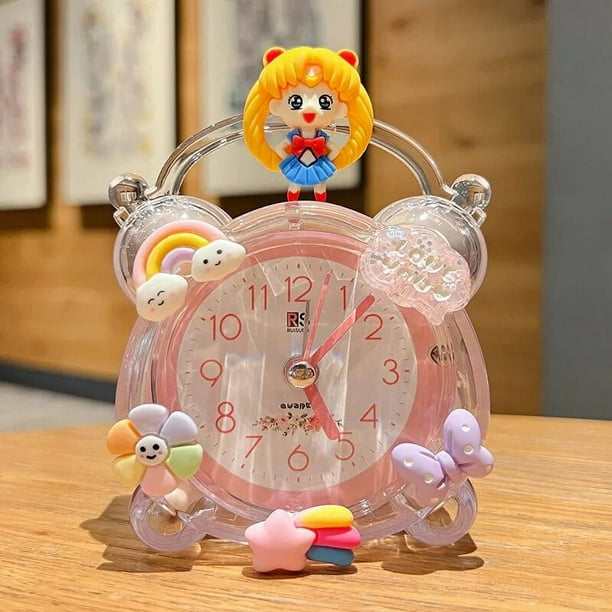 New Sanrio Hello Kitty Alarm Clock Anime Figure Y2K Girls