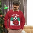 thumbnail image 5 of Christmas Sweatshirt, Light It Up Polar Bear Christmas Sweatshirt, Funny Ugly Sweater, Holiday Party Crewneck for Animal Lovers & Bear Fans, 5 of 5