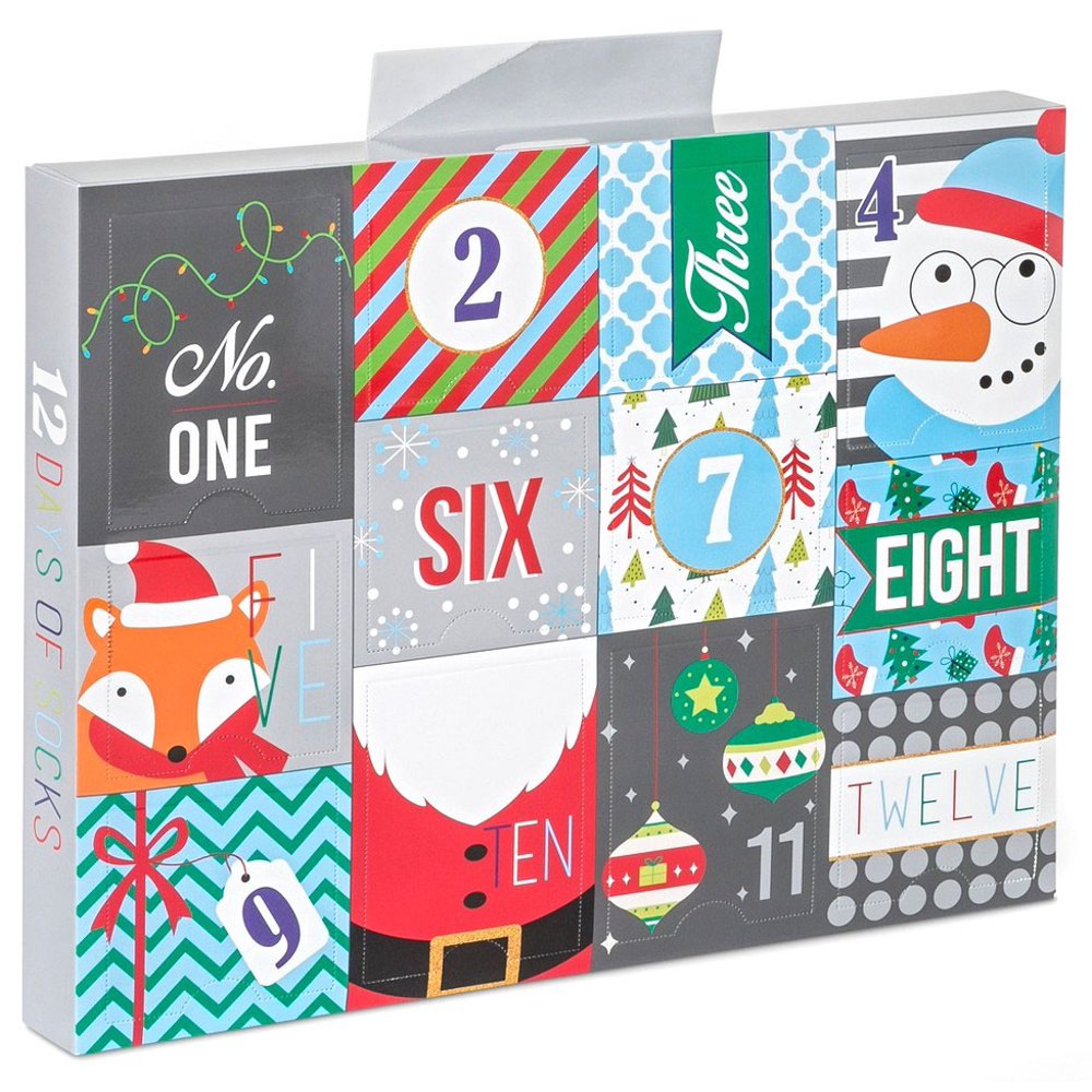 Target - Boys 12 Days of Socks 12-Pack [Shoe Size 3 - 10] - Walmart.com