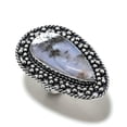 thumbnail image 2 of Natural Dendrite Opal Gemstone Handmade 925 Sterling Silver Ring Size 10, 2 of 2