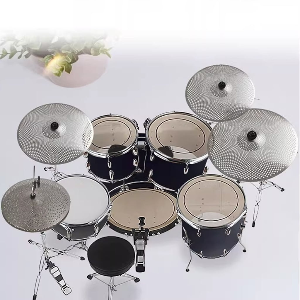 MOMOJIA Drum Practice Cymbal High Strengths Alloy Volumes Reduction For Home School