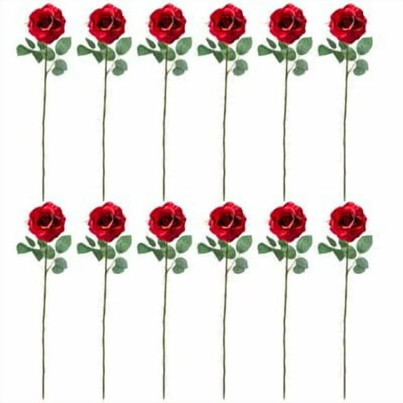 12 Pack: Dark Red Princess Rose by Ashland®