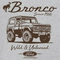 thumbnail image 3 of Ford Bronco Wild and Untamed Since 1966 T-Shirt Vintage Off-Road 4x4 Adventure Retro Truck Licensed Women's Tee, 3 of 7