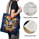 thumbnail image 3 of Karate Kid Bolso de tela con estampado de lienzo para mujer, bolsa de compras reutilizable y estética, con cremallera interior, regalo para mujer,40*45cm., 3 of 6