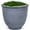 Steel Blue, variant on Headwind IronStone Archer – 6" Latte Vertical Ribbed Tapered Round Planter Bowl – Lightweight, Durable Decorative Flower Pots with Drainage for Indoor & Outdoor Use by Robert Allen