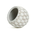 thumbnail image 7 of LuxenHome White and Beige Pattern 14.2-Inch Round Planter, 7 of 7